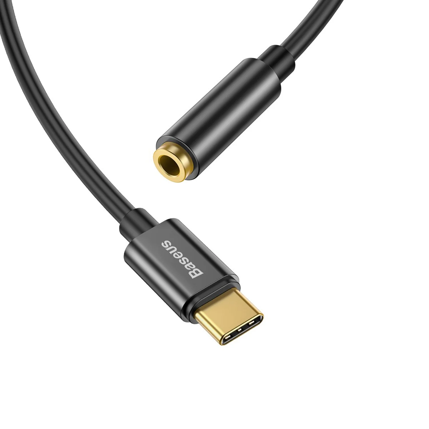 Adaptador Audífono Dac Usb C a 3.5mm De Aluminio Baseus CATL54-01 Negro - Image 3