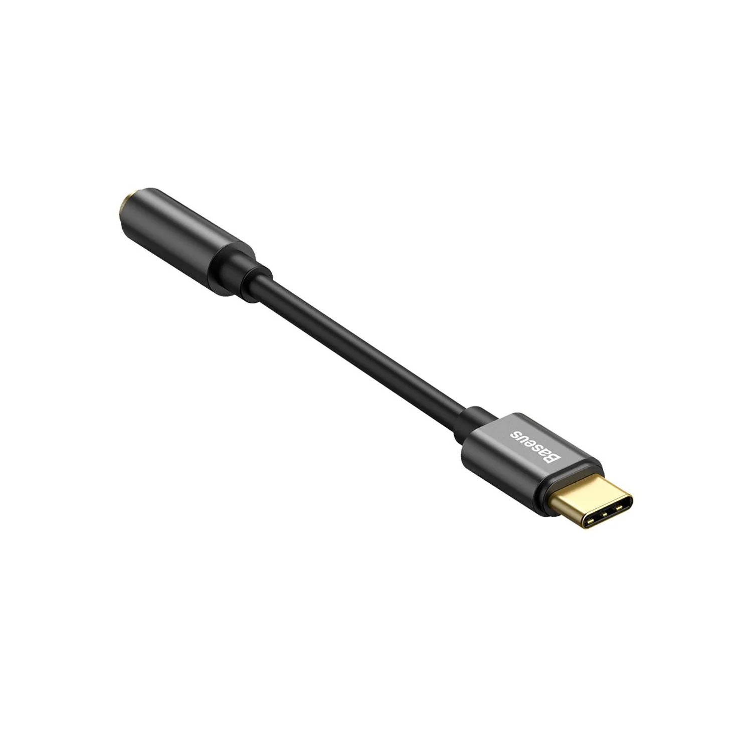 Adaptador Audífono Dac Usb C a 3.5mm De Aluminio Baseus CATL54-01 Negro - Image 5