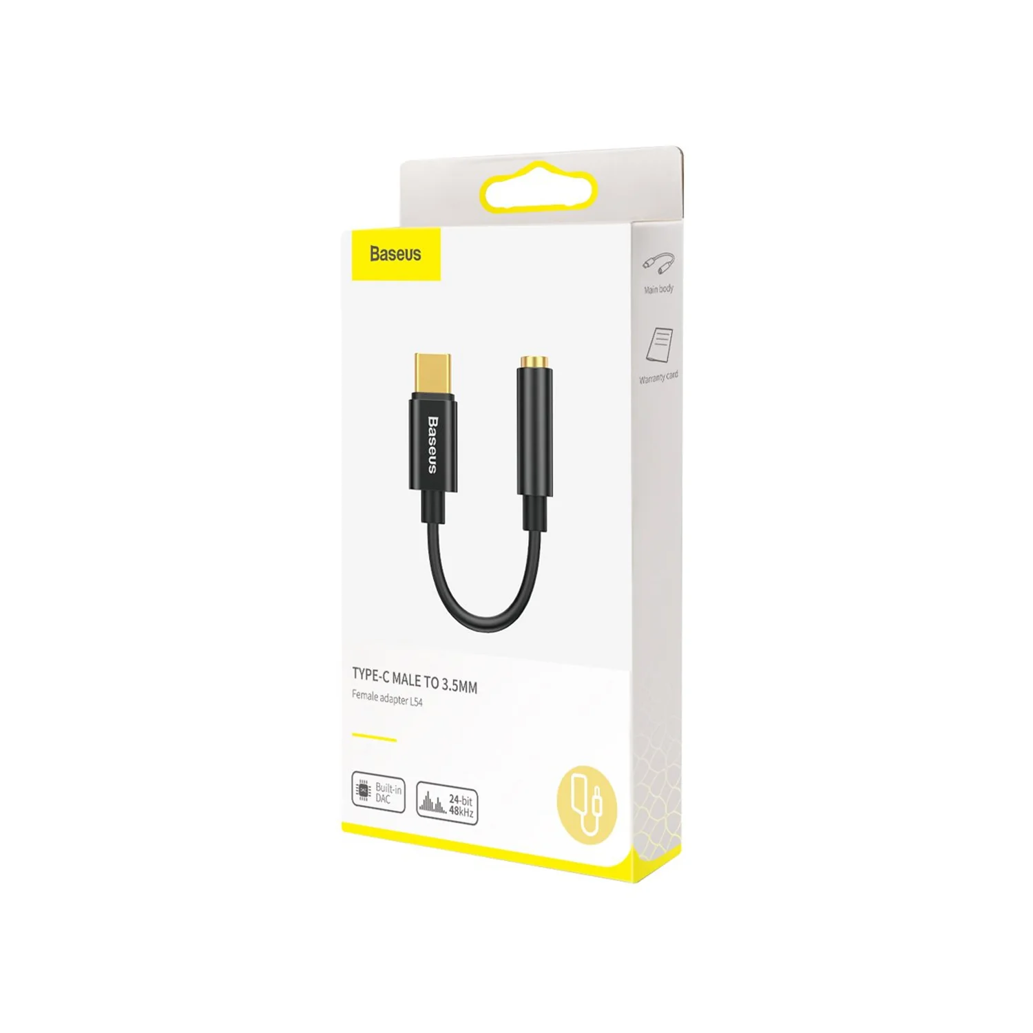Adaptador Audífono Dac Usb C a 3.5mm De Aluminio Baseus CATL54-01 Negro - Image 7