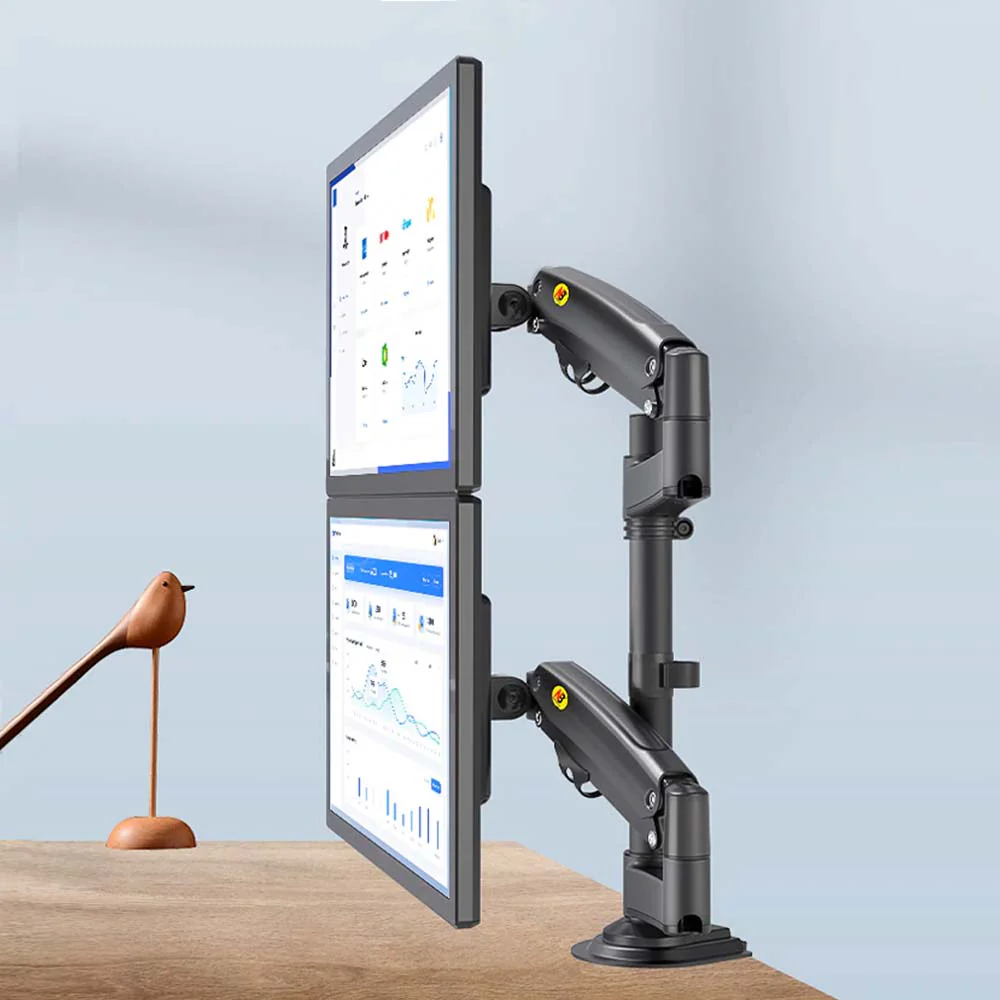 Brazo rack giratorio para 2 monitores 17" a 27" North Bayou H180 - Image 4