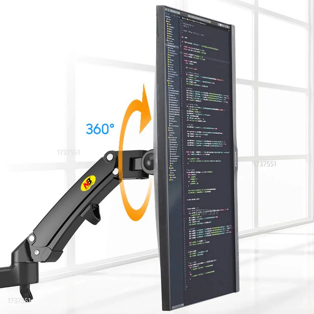 Brazo soporte rack giratorio Monitor TV 17" a 35" North Bayou F150 - Image 3