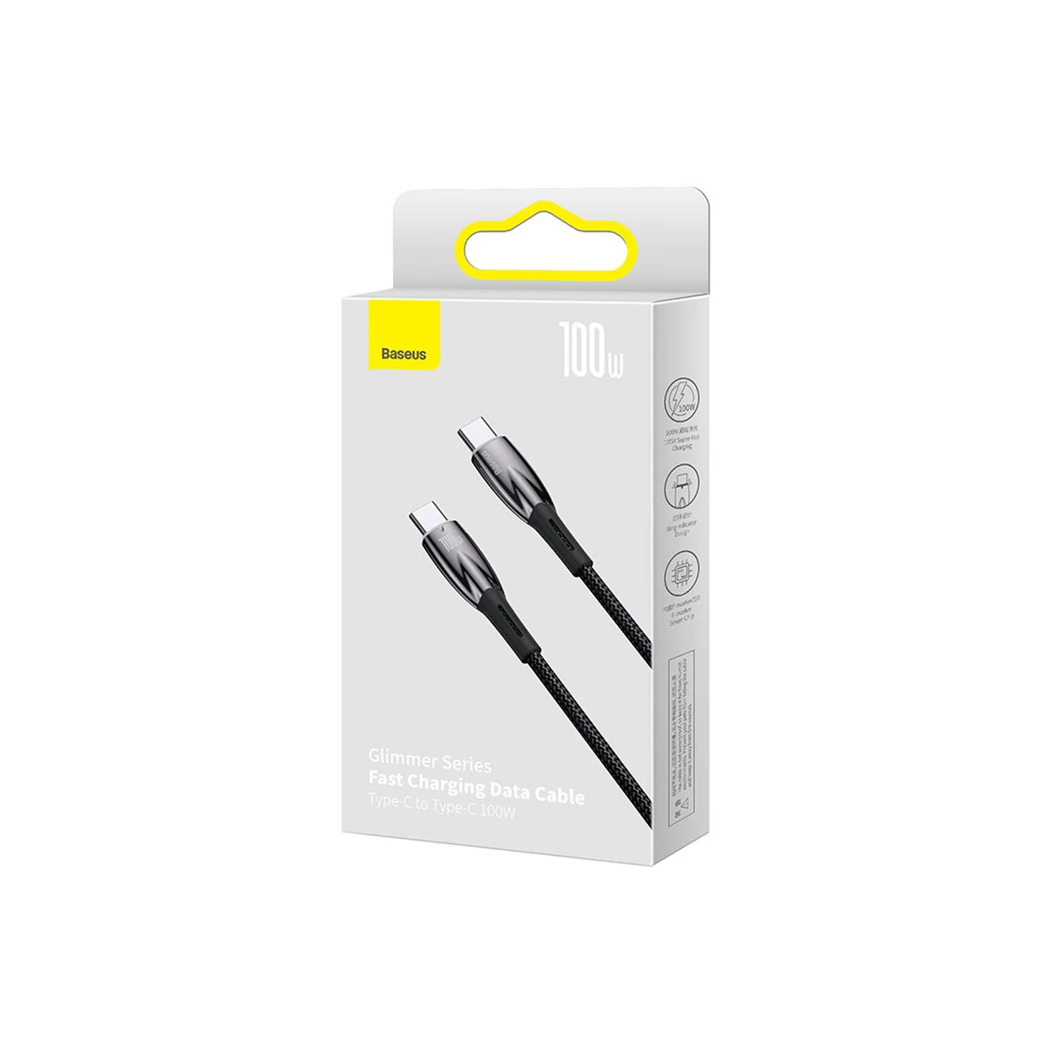 Cable de datos Tipo C a Tipo C carga rápida 100W 2m Baseus CADH000801 - Image 6