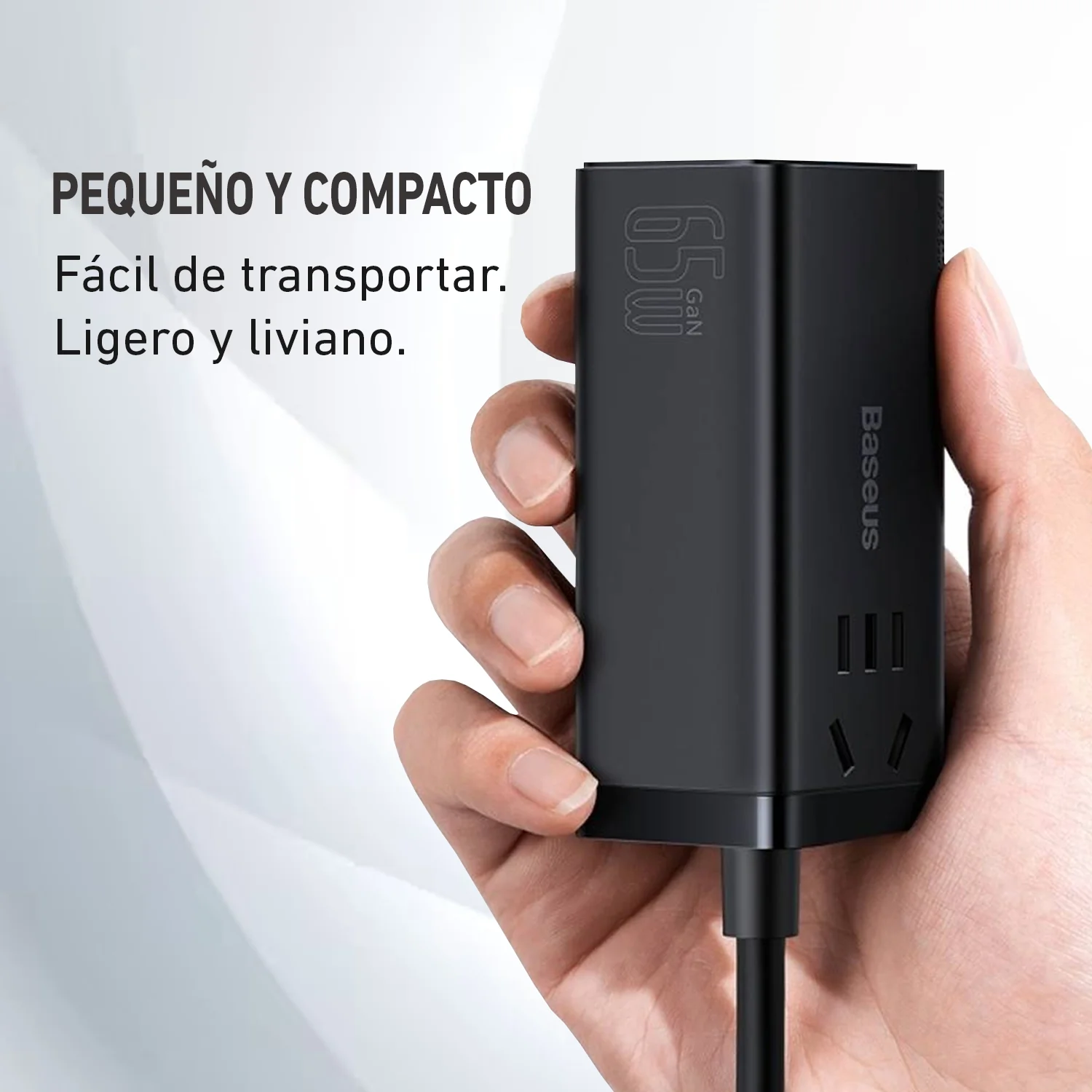 Cargador Baseus conector multi puertos carga rápida 65W PSZM000001 - Image 3