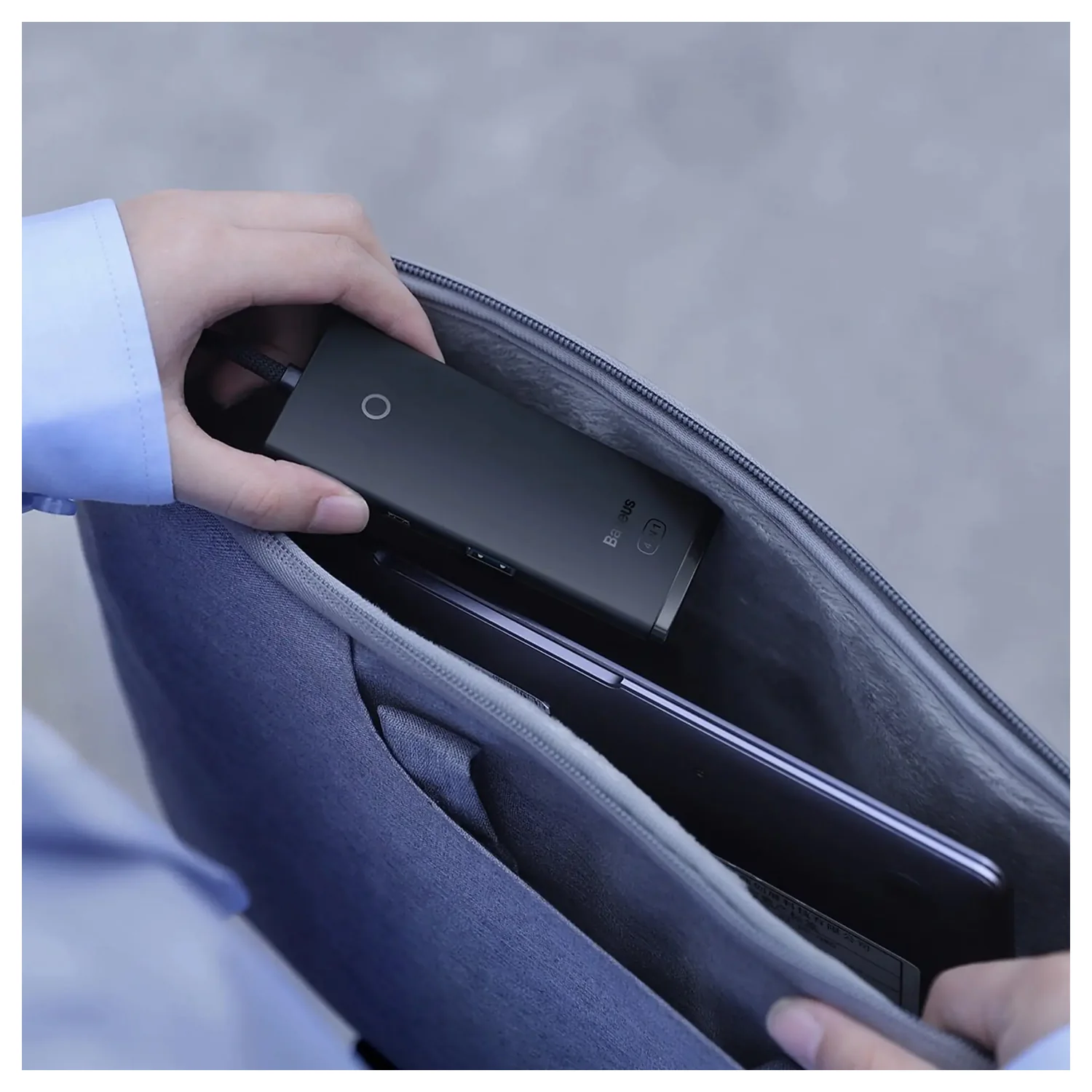 Adaptador Baseus Hub 6 en 1 Tipo C USB3.0 HDMI SD/TF WKQX050101 - Image 7