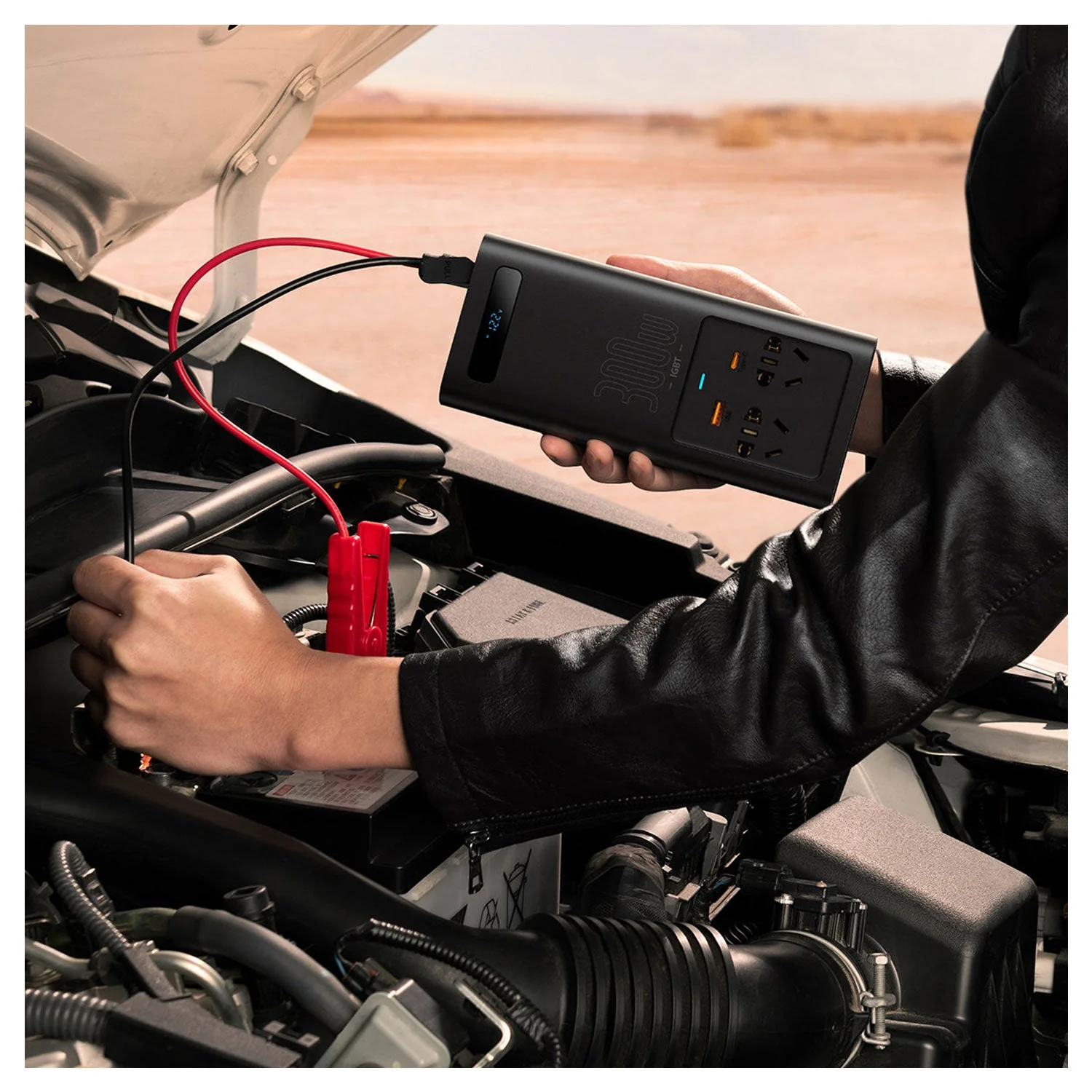 Inversor de Batería de carro convertidor de corriente 300W Baseus CGNB010101 - Image 3