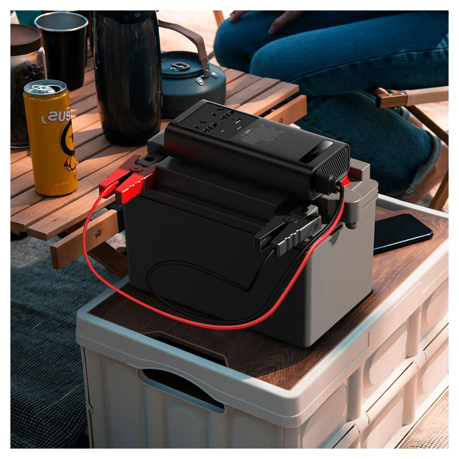 Inversor de Batería de carro convertidor de corriente 300W Baseus CGNB010101 - Image 5