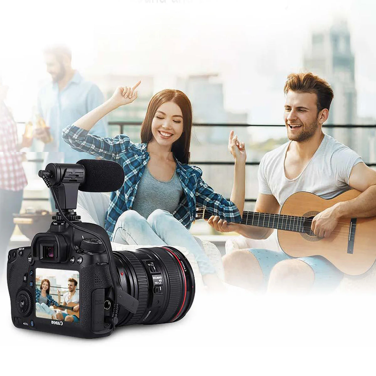 Micrófono condensador 3.5mm para Celular y Cámaras DSRL MIC-06 - Image 4