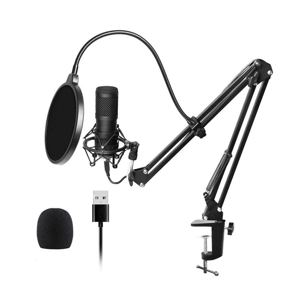 Micrófono Condensador USB con Brazo soporte Anti Pop BM800U - Image 4