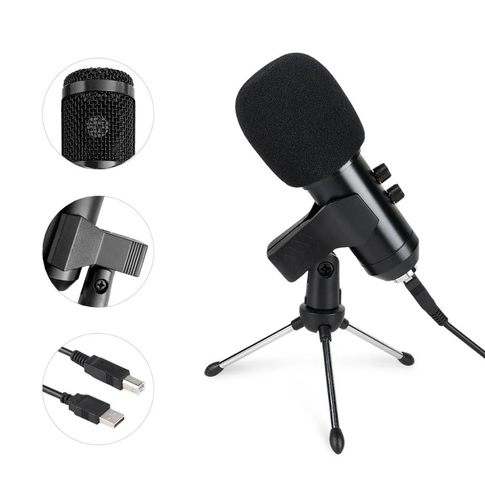 Micrófono condensador USB con trípode para estudio grabación BM800B - Image 4