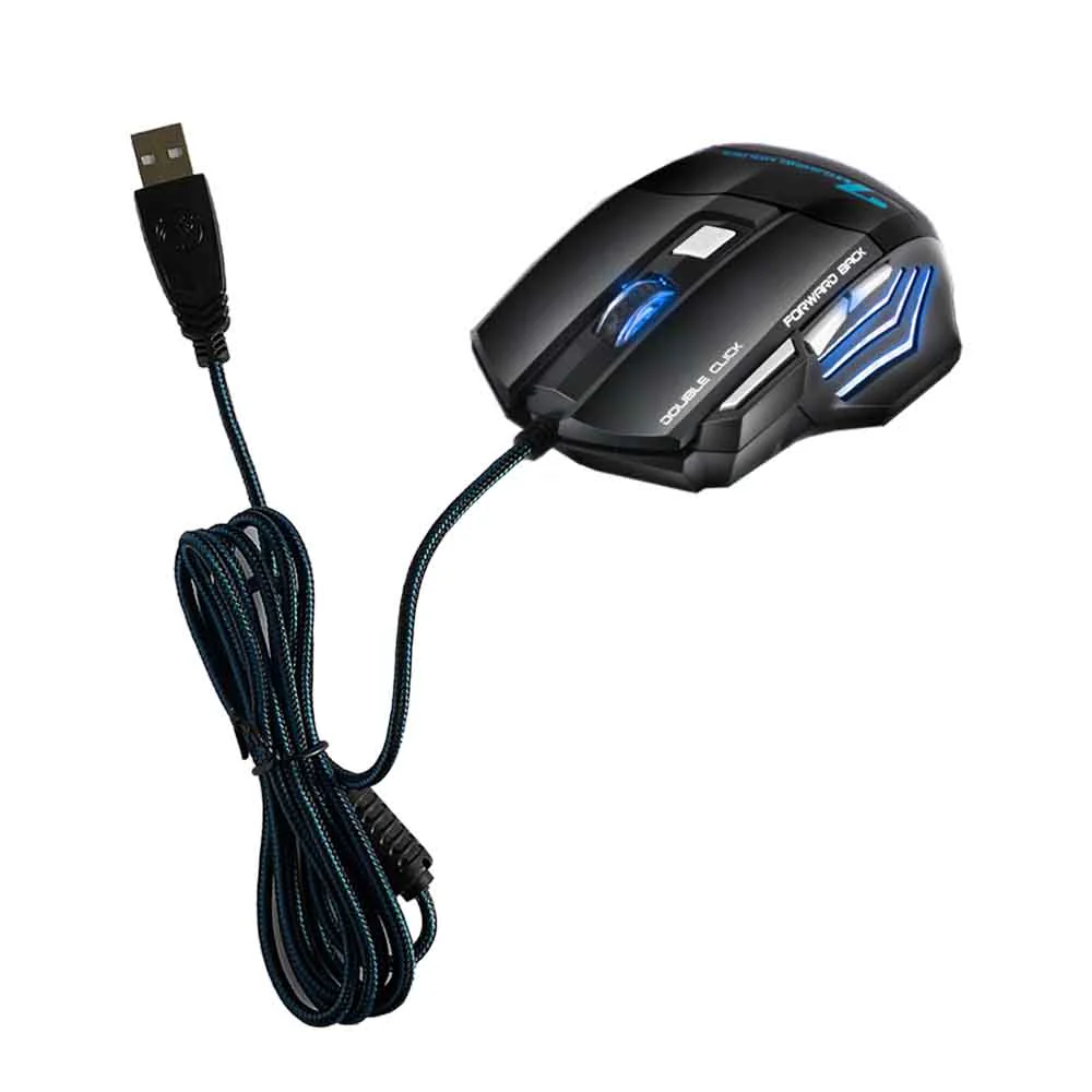 Mouse iMICE Gamer ergonómico Led con cable USB 7 botones X7 - Image 3