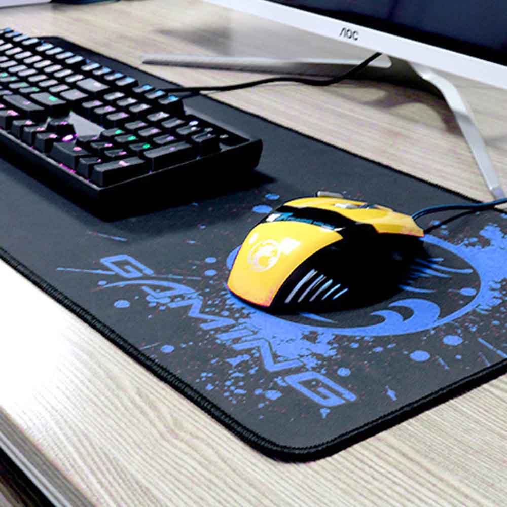 Mouse Pad antideslizante alfombrilla larga 80x30cm PD-03 azul - Image 3