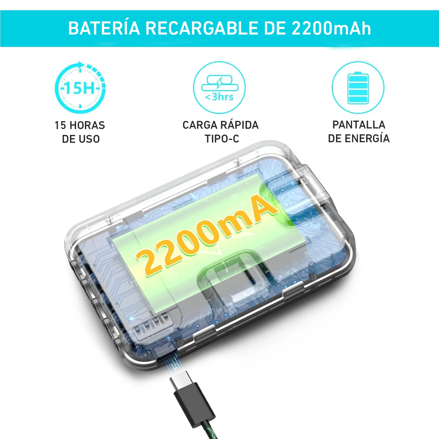 Panel de luz LED para selfie 60 LEDs recargable para celular con clip D6 - Image 5