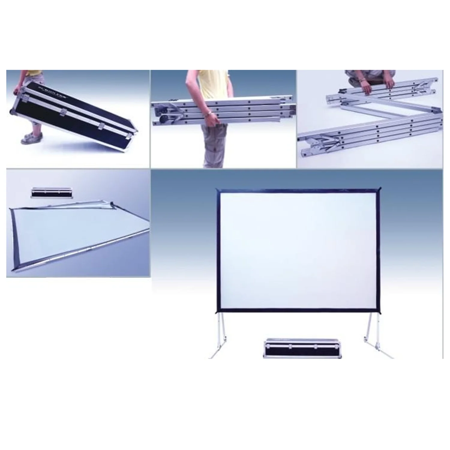 Pantalla ecran fast fold 180 pulgadas proyección frontal o posterior 3.66x2.74m - Image 3