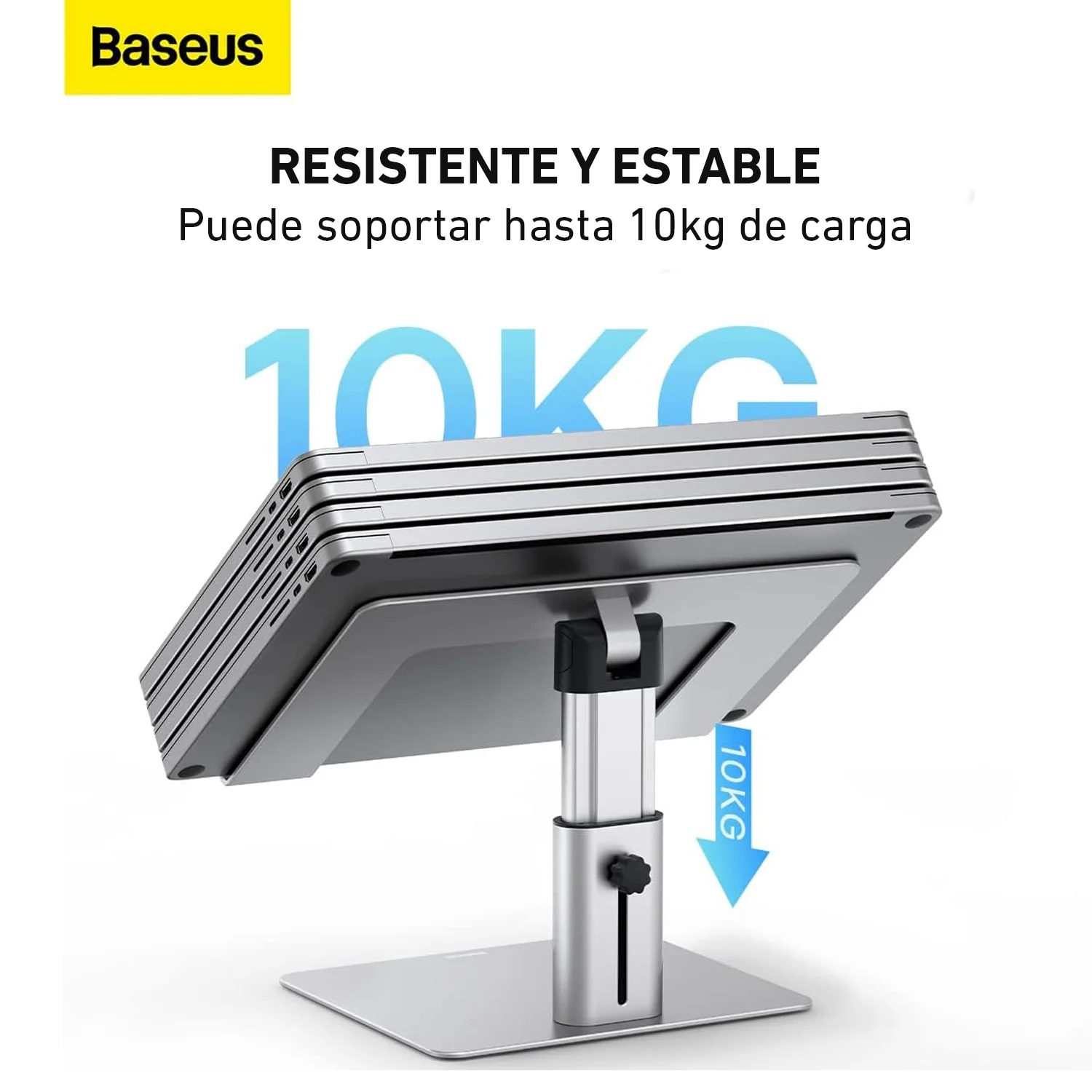 Soporte metálico ajustable para laptop Baseus LUJS000012 - Image 9