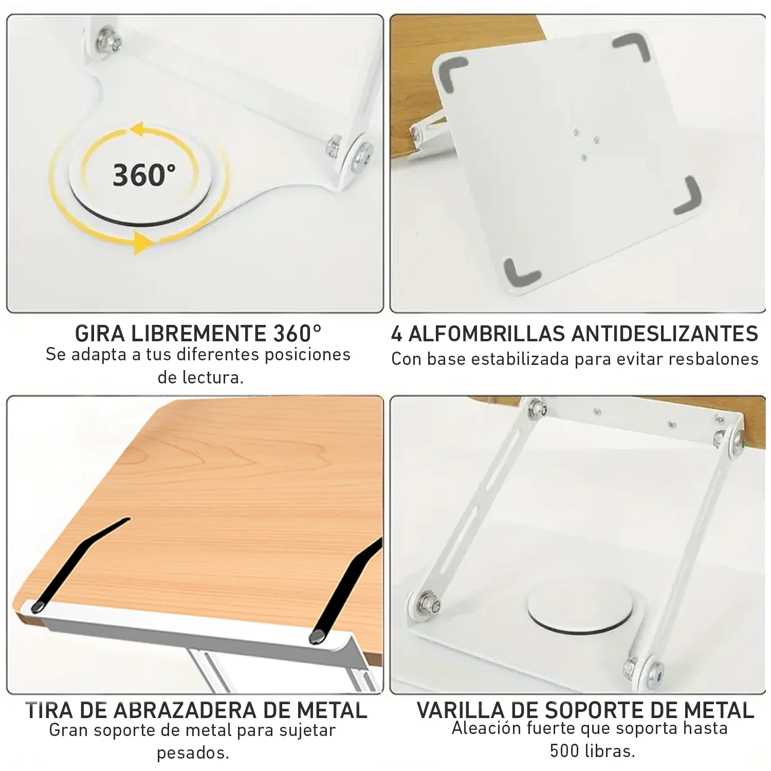 Soporte Atril para libros base giratorio 360° Vaydeer YD1011 - Image 4