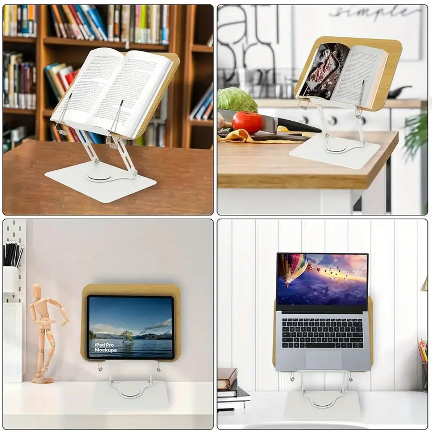 Soporte Atril para libros base giratorio 360° Vaydeer YD1011 - Image 5